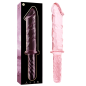 NEBULA SERIES BY IBIZA - MODELLO 24 DILDO IN VETRO BOROSILICATO 28,5 X 5 CM TRASPARENTE