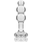 NEBULA SERIES BY IBIZA - MODELLO 1 PLUG ANALE VETRO BOROSILICATO 10,7 X 3 CM TRASPARENTE