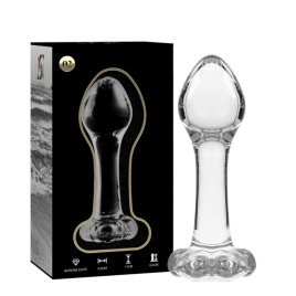 NEBULA SERIES BY IBIZA - PLUG ANAL MODÈLE 2 VERRE BOROSILICATE ROSE 11 CM -O- 3.5 CM