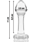 NEBULA SERIES BY IBIZA - PLUG ANAL MODÈLE 2 VERRE BOROSILICATE ROSE 11 CM -O- 3.5 CM