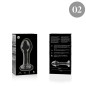 NEBULA SERIES BY IBIZA - PLUG ANAL MODÈLE 2 VERRE BOROSILICATE ROSE 11 CM -O- 3.5 CM