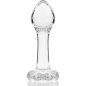 NEBULA SERIES BY IBIZA - PLUG ANAL MODÈLE 2 VERRE BOROSILICATE ROSE 11 CM -O- 3.5 CM