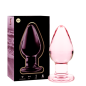 NEBULA SERIES BY IBIZA - PLUG ANAL MODÈLE 3 VERRE BOROSILICATE 11 X 5 CM TRANSPARENT