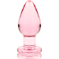 NEBULA SERIES BY IBIZA - MODELLO 3 PLUG ANALE VETRO BOROSILICATO 11 X 5 CM TRASPARENTE