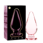 NEBULA SERIES BY IBIZA - MODELLO 4 PLUG ANALE VETRO BOROSILICATO 11 X 5 CM TRASPARENTE