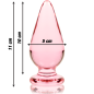NEBULA SERIES BY IBIZA - MODELLO 4 PLUG ANALE VETRO BOROSILICATO 11 X 5 CM TRASPARENTE