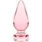 NEBULA SERIES BY IBIZA - MODELLO 4 PLUG ANALE VETRO BOROSILICATO 11 X 5 CM TRASPARENTE