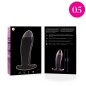 NEBULA SERIES BY IBIZA - MODELLO 5 PLUG ANALE VETRO BOROSILICATO 12,5 X 3,5 CM TRASPARENTE
