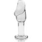 NEBULA SERIES BY IBIZA - MODELLO 6 PLUG ANALE VETRO BOROSILICATO 12,5 X 4 CM TRASPARENTE