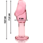 NEBULA SERIES BY IBIZA - MODELLO 6 PLUG ANALE VETRO BOROSILICATO 12,5 X 4 CM TRASPARENTE