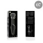 NEBULA SERIES BY IBIZA - MODELL 7 ANALPLUG BOROSILIKATGLAS 13,5 X 3 CM KLAR