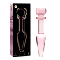 NEBULA SERIES BY IBIZA - MODELLO 7 PLUG ANALE VETRO BOROSILICATO 13,5 X 3 CM TRASPARENTE