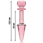 NEBULA SERIES BY IBIZA - MODEL 7 ANAL PLUG BOROSILICATE GLASS 13.5 X 3 CM CLEAR