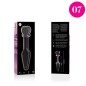NEBULA SERIES BY IBIZA - MODELLO 7 PLUG ANALE VETRO BOROSILICATO 13,5 X 3 CM TRASPARENTE
