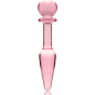 NEBULA SERIES BY IBIZA - MODELLO 7 PLUG ANALE VETRO BOROSILICATO 13,5 X 3 CM TRASPARENTE
