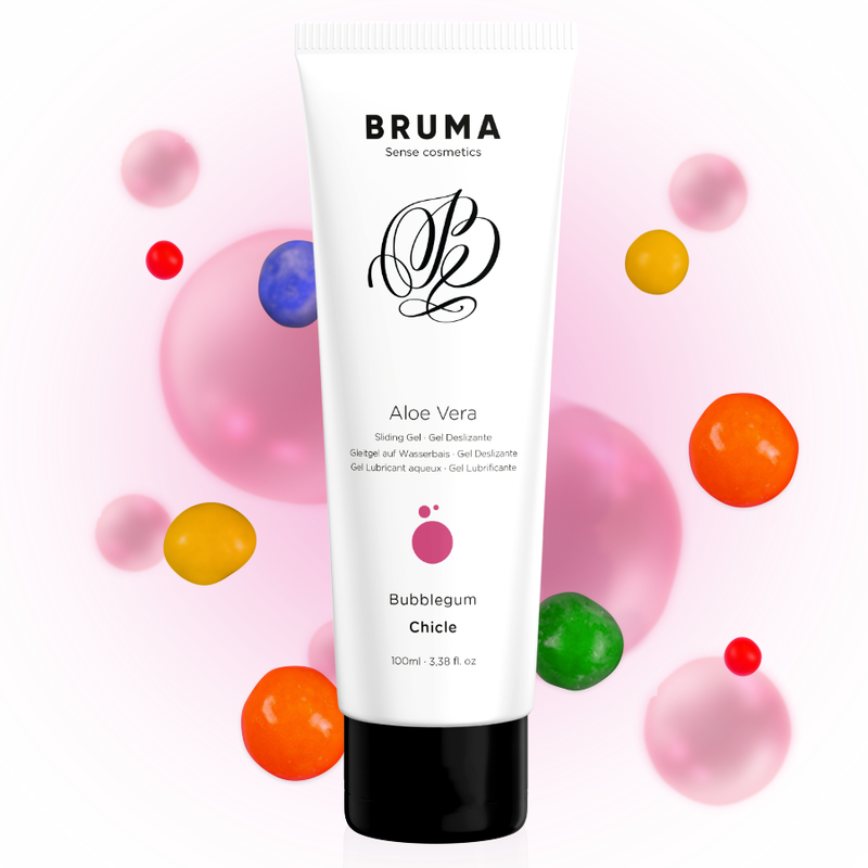BRUMA - ALOE VERA SLIDING GEL BUBBLEGUM FLAVOR 100 ML BRUMA - ALOE VERA SLIDING GEL BUBBLEGUM FLAVOR 100 ML