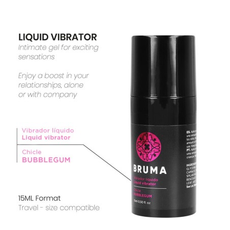 BRUMA - FLÜSSIGER VIBRATOR ULTRA SLIDING BUBBLEGUM 15 ML