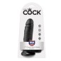 KING COCK - 7 GODE NOIR AVEC BOULES 17.8 CM KING COCK - 7 GODE NOIR AVEC BOULES 17.8 CM