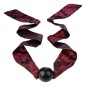 CALEXOTICS - SCANDAL BÂILLON-BALLE AVEC NŒUD NOIR/ROUGE CALEXOTICS - SCANDAL BÂILLON-BALLE AVEC NŒUD NOIR/ROUGE