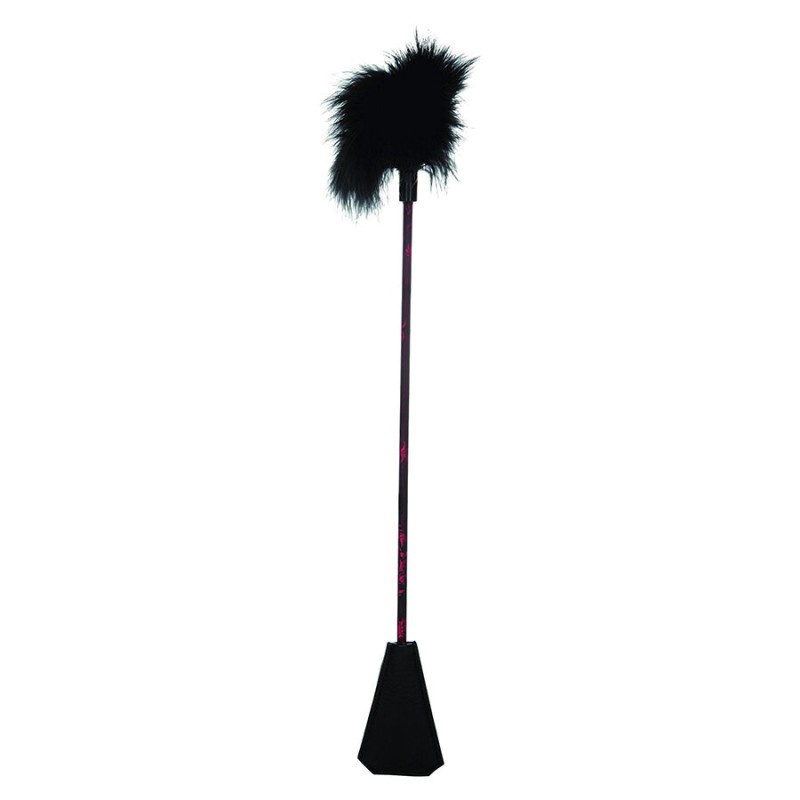 CALEXOTICS - SCANDAL BLACK FEATHER WHIP CALEXOTICS - SCANDAL BLACK FEATHER WHIP