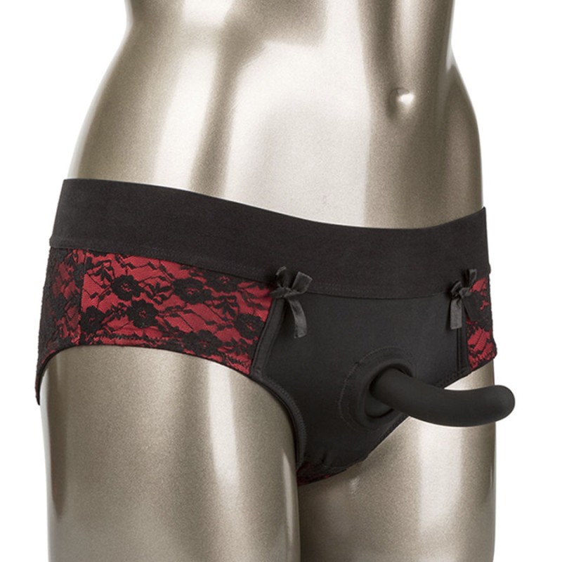CALEXOTICS - SCANDAL SET OF CROTCHLESS PANTIES WITH DIDLO SIZE S/M CALEXOTICS - SCANDAL SET OF CROTCHLESS PANTIES WITH DIDLO SIZE S/M