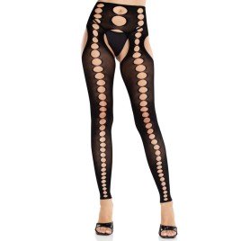 LEG AVENUE - CALZE COPRENTI SENZA CUCITURE SENZA SPALLINE NERE