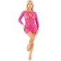 LEG AVENUE - MINI ABITO IN RETE CON STAMPA A CUORE ROSA TAGLIA UNICA LEG AVENUE - MINI ABITO IN RETE CON STAMPA A CUORE ROSA TAGLIA UNICA