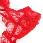 SUBBLIME - 957506 SPITZEN-BH UND STRUMPFBAND-SET ROT S/M SUBBLIME - 957506 SPITZEN-BH UND STRUMPFBAND-SET ROT S/M