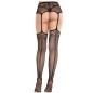 LEG AVENUE - BAS EN DENTELLE AVEC CROIX ET PORTE-JARRETELLES NOIR LEG AVENUE - BAS EN DENTELLE AVEC CROIX ET PORTE-JARRETELLES NOIR
