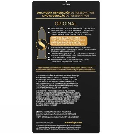 SKYN - PRÉSERVATIF ORIGINAL SENSATION NATURELLE 10 UNITÉS