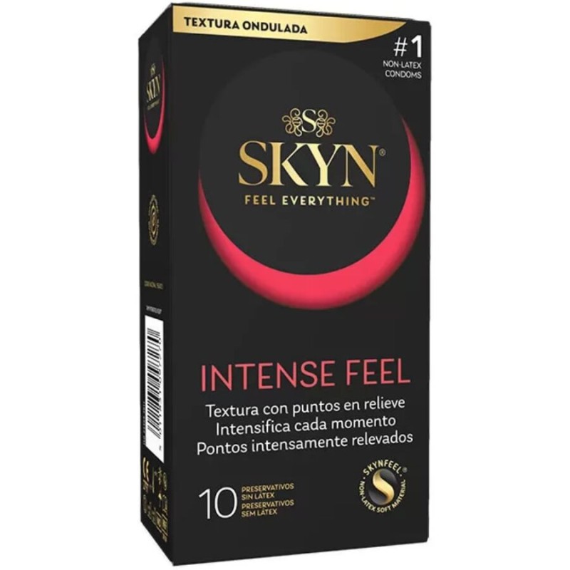 SKYN - KONDOM MIT INTENSIVEM GEFÜHL UND STRUKTURIERTEM WELLENDESIGN, 10 EINHEITEN SKYN - KONDOM MIT INTENSIVEM GEFÜHL UND STRUKTURIERTEM WELLENDESIGN, 10 EINHEITEN