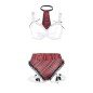 SUBBLIME - COSTUME SEXY SCUOLA CON REGGISENO S/M SUBBLIME - COSTUME SEXY SCUOLA CON REGGISENO S/M