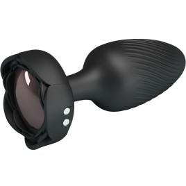 PRETTY LOVE - VARIAN ANAL PLUG WITH LED LIGHT BLACK 10.8 CM