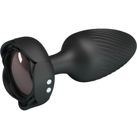 PRETTY LOVE - VARIAN ANAL PLUG WITH LED LIGHT BLACK 10.8 CM