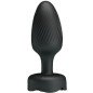 PRETTY LOVE - PLUG ANAL VARIAN AVEC LUMIÈRE LED NOIR 10,8 CM