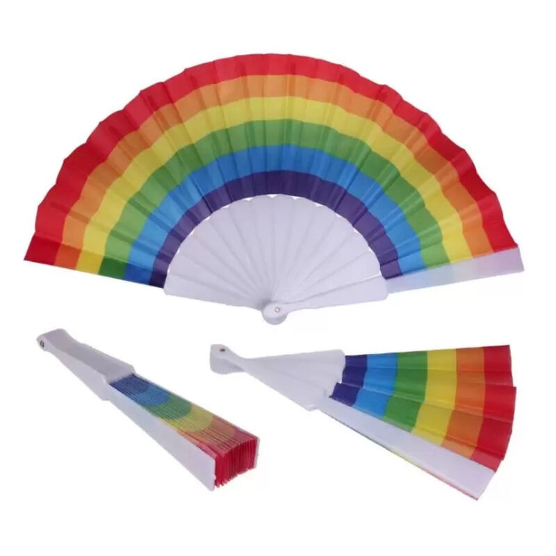 PRIDE - LGBT FLAG FABRIC FAN PRIDE - LGBT FLAG FABRIC FAN