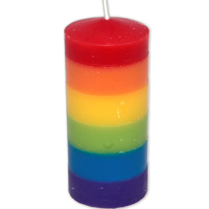 PRIDE - GRANDE BOUGIE AVEC DRAPEAU LGBT PRIDE - GRANDE BOUGIE AVEC DRAPEAU LGBT