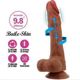 BAILE - CALISTO DILDO REALISTICO 24 CM CARNE