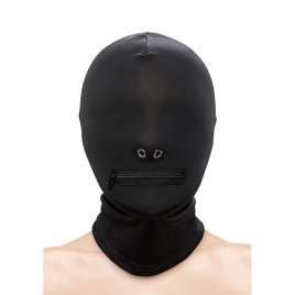 NS NOVELTIES - FETISH FASHION CAPPUCCIO BOCCA CHIUSA CON CERNIERA NYLON NERO