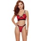 PASSION - ENSEMBLE DENELIA STRING + SOUTIEN-GORGE ROUGE L/XL PASSION - ENSEMBLE DENELIA STRING + SOUTIEN-GORGE ROUGE L/XL