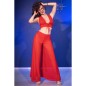 CHILIROSE - CR 4857 RED TOP AND PANTS SET SIZE S CHILIROSE - CR 4857 RED TOP AND PANTS SET SIZE S