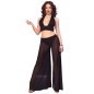 CHILIROSE - CR 4672 JUPE ET STRING NOIRS AVEC CHAÎNES DORÉS XL CHILIROSE - CR 4672 JUPE ET STRING NOIRS AVEC CHAÎNES DORÉS XL