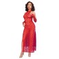 CHILIROSE - CR 4853 ROTES SPITZENKLEID MIT HANDSCHUHEN S/M CHILIROSE - CR 4853 ROTES SPITZENKLEID MIT HANDSCHUHEN S/M