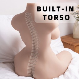 XISE Realistischer, gepflegter weiblicher Torso mit Stoßfunktion, 71 cm