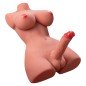 XISE - MAGNIFIQUE TORSE FÉMININ LADY BOY AVEC GODE AVEC VIBRATION ET POUSSÉE 49 CM