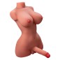 XISE - BEAUTIFUL LADY BOY FEMALE TORSO WITH DILDO WITH VIBRATION AND THRUSTING 49 CM