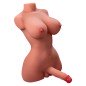 XISE - MAGNIFIQUE TORSE FÉMININ LADY BOY AVEC GODE AVEC VIBRATION ET POUSSÉE 49 CM