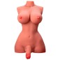 XISE - BEAUTIFUL LADY BOY FEMALE TORSO WITH DILDO WITH VIBRATION AND THRUSTING 49 CM