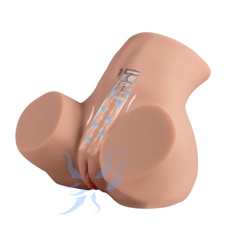 XISE - DANAE THRUSTING REALISTIC VAGINA MASTUBADOR WITH MULTI-POSITION VIBRATION