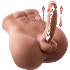XISE - BERTLETT DILDO ASS GODE RÉALISTE ET MASTURBATEUR ANUS POSITION FRONTALE AVEC POUSSÉE 18 CM